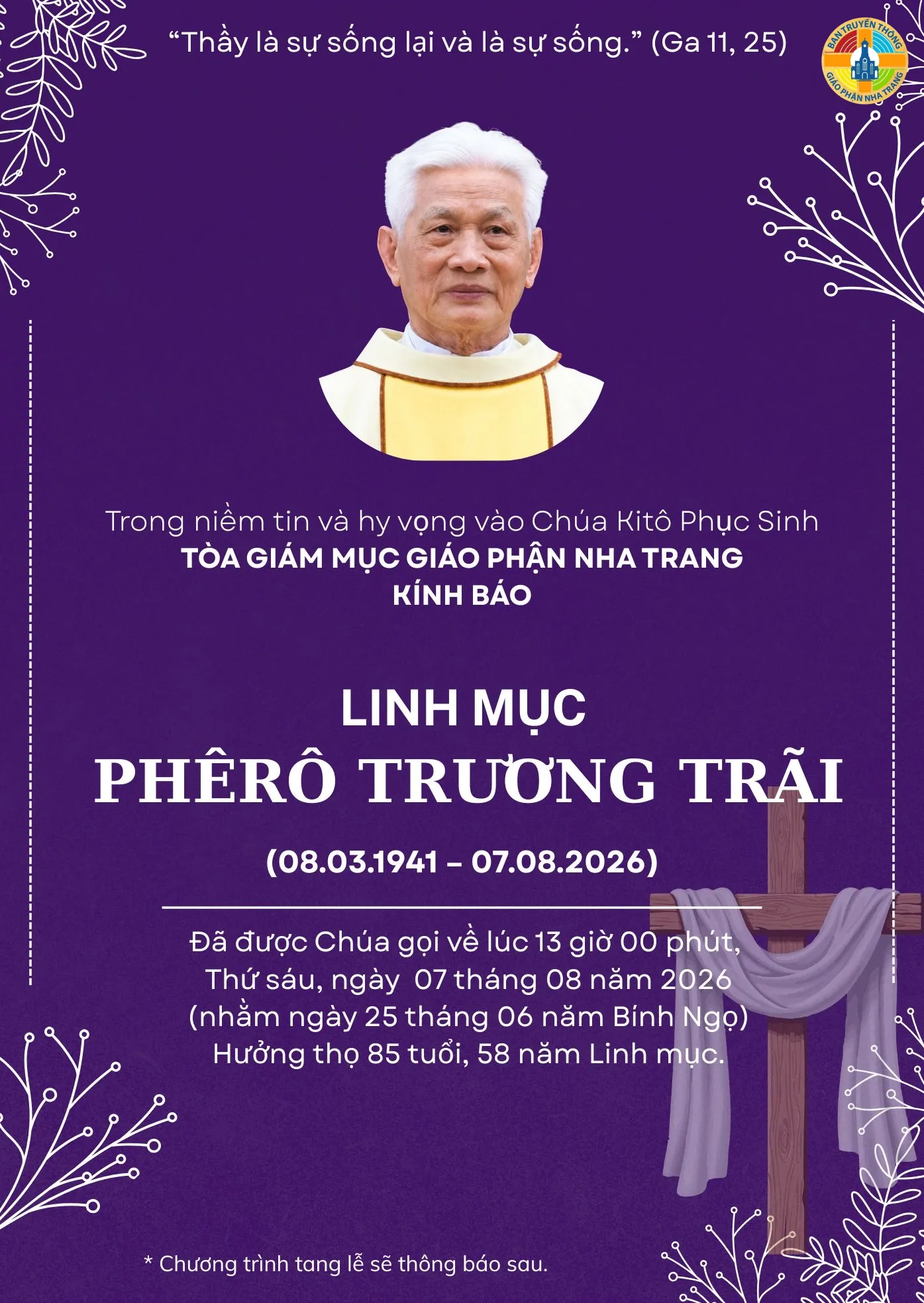 AI TÍN: Linh Mục Phêrô Trương Trãi